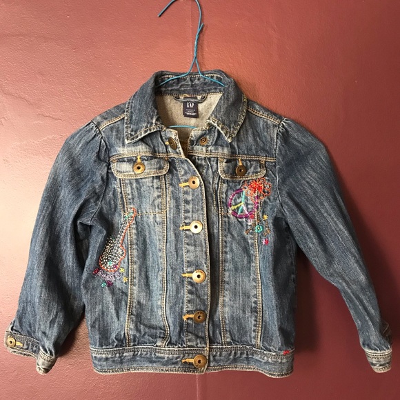 GAP Other - GAP Embroidered Jean Jacket